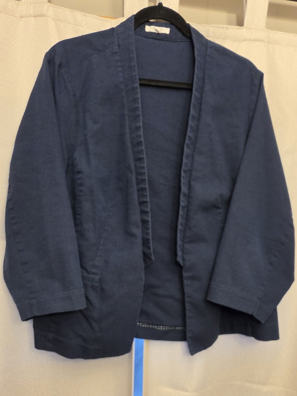 Classic Navy Open-Front Blazer